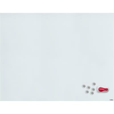 Lorell Magnetic Glass Dry-Erase Whiteboard, 4' x 3' (LLR52508)