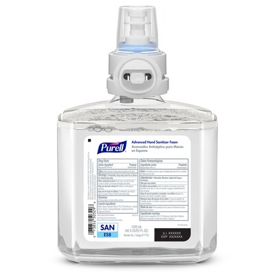 PURELL® Healthcare Advanced Foam Hand Sanitizer Refill for ES8 Dispenser, 1200 mL, 2/CT (7753-02)