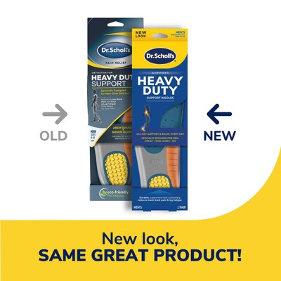 Dr. Scholl's Pain Relief Orthotic Heavy Duty Support Insoles, Men Sizes 8-14, Pair (DSC59048) (DSC59048)