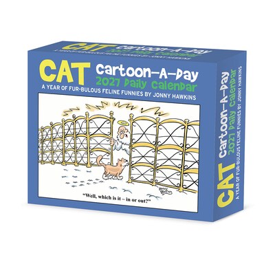 2027 Willow Creek Cat Cartoon-A-Day 6.2 x 5.4 Daily Day-to-Day Calendar, Assorted Colors (63323)