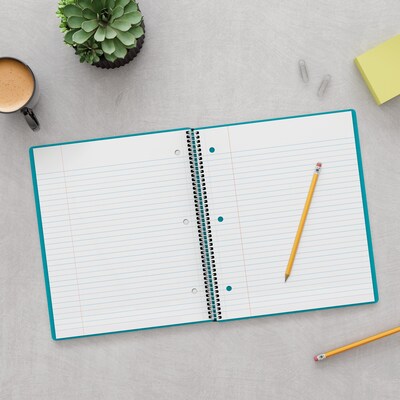 Staples Premium 3-Subject Notebook, 8.5" x 11", College Ruled, 150 Sheets, Blue (ST58333C)