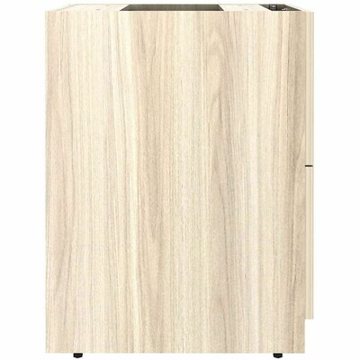 Lorell Essentials 2-Drawer Fixed Pedestal File Cabinet, Letter/Legal Size, Modern Elm (LLR66332)