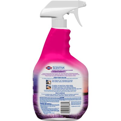 Clorox Scentiva Multi Surface Cleaner Spray Bottle, Tuscan Lavender & Jasmine, 32 Oz. (31387)