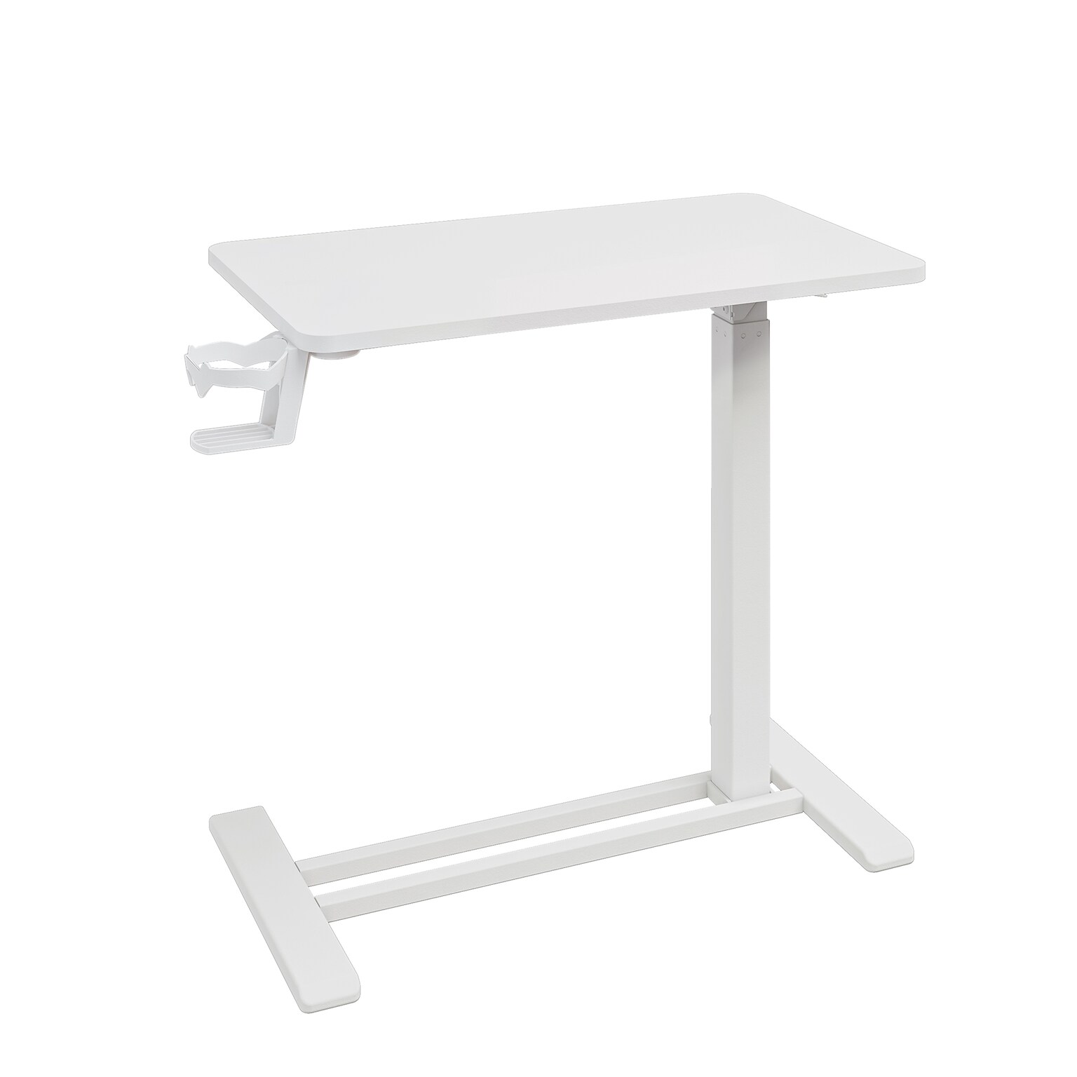 FlexiSpot H7 Overbed Table Mobile Laptop Cart, 31.5 x 17.7, White (H7W-3218)