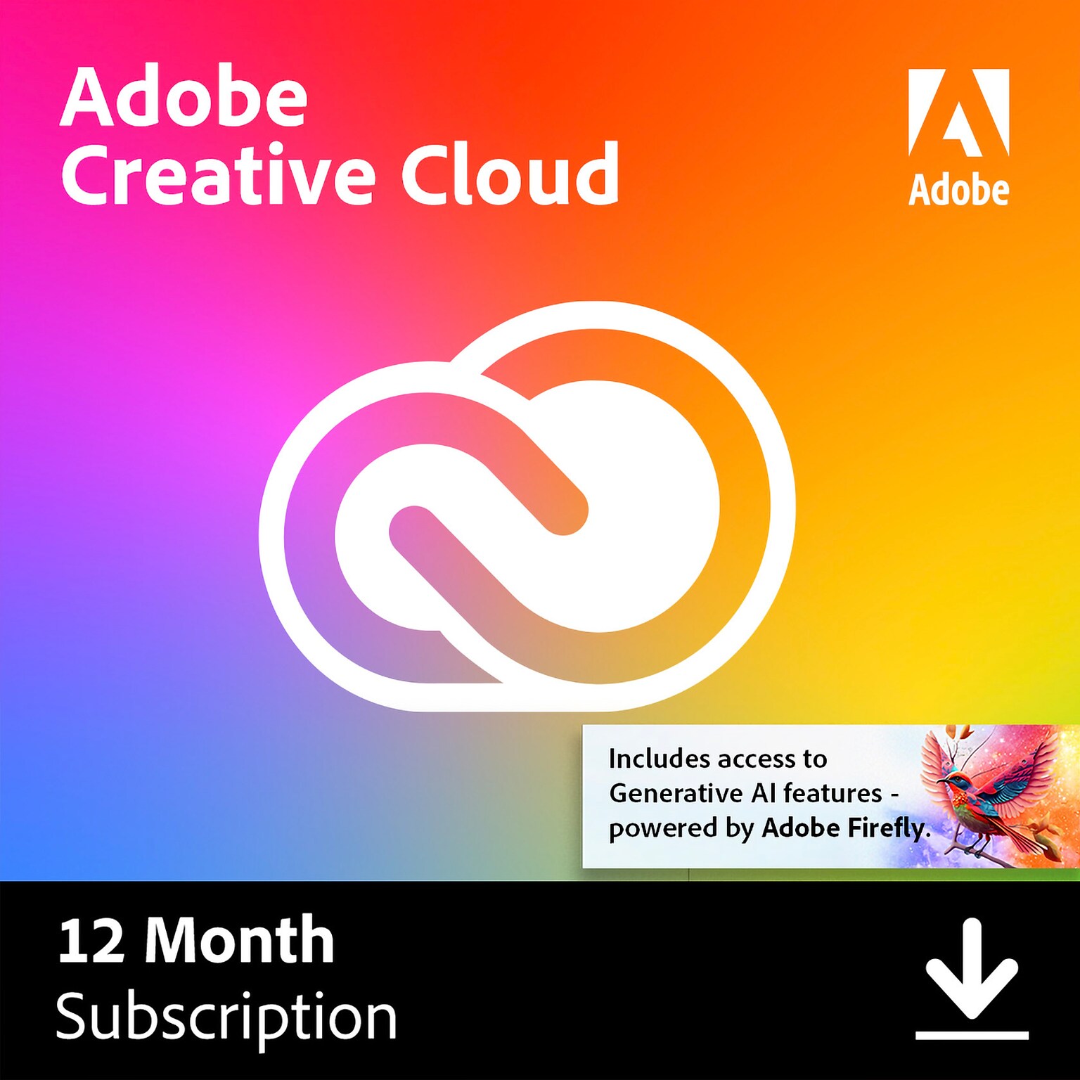 Adobe Creative Cloud Individual for 1 User, Windows and Mac, Download (30007012)