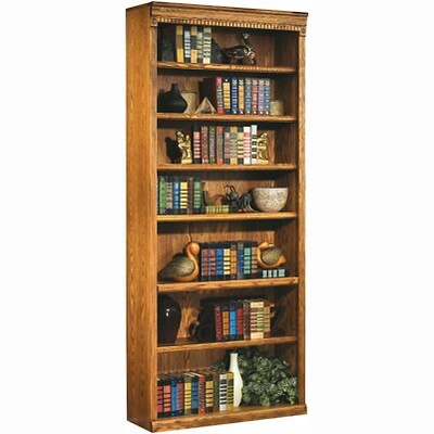 Martin Furniture Huntington Oak Office Collection in Wheat Finish; 84H Open Bookcase