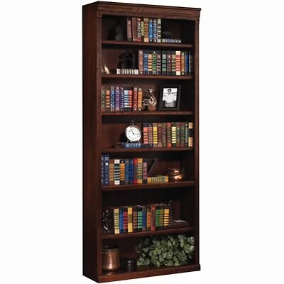 Martin Furniture Huntington Oak Office Collection in Burnish Finish; 84H Open Bookcase