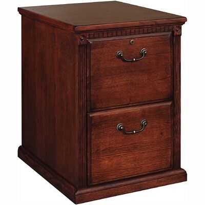 Martin Furniture Huntington Oak Office Collection in Burnish Finish; 2-Drawer Vertical File