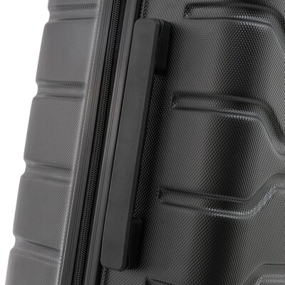 InUSA Trend 3-Piece Hardside Spinner Luggage Set, Black (IUTRESML-BLK)