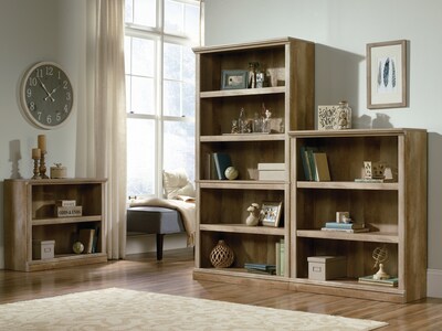 Sauder Select 70"H 5-Shelf Bookcase, Lintel Oak (420174)