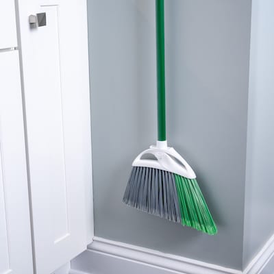 Libman Precision Angle 11" Broom, Steel Handle, 6/Carton (201)