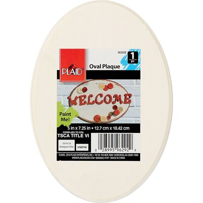 Plaid Unprimed Tan Plywood Art Boards, 7.25 x 5, 12/Pack (PDE96292-12)