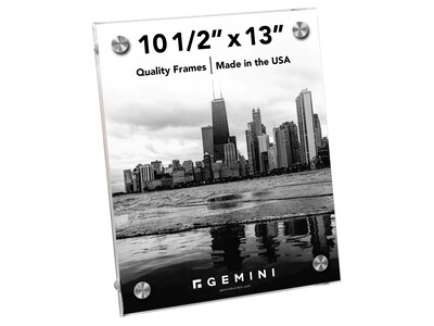 Gemini 8.5 x 11 Acrylic Sandwich Frame, Clear (GSTPLESSAND)