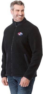 Kahuzi Mens Eco Full Zip Sherpa Embroidered