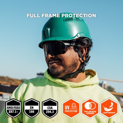 Ergodyne Skullerz AEGIR-AFAS-HC Anti-Fog Safety Glasses, Smoke Lens (55221)