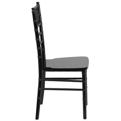 Flash Furniture HERCULES Series Wood Chiavari Chair, Black, 2 Pack (2XSBLACK)