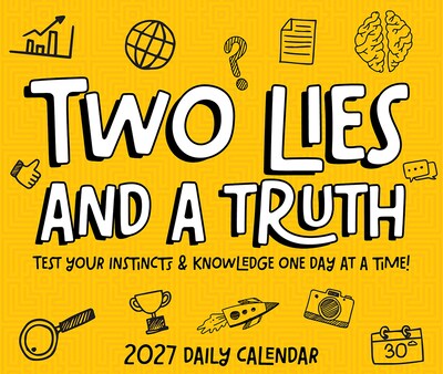 2027 Willow Creek Two Lies and a Truth 5.4" x 6.2" Day-to-Day Calendar (65068)
