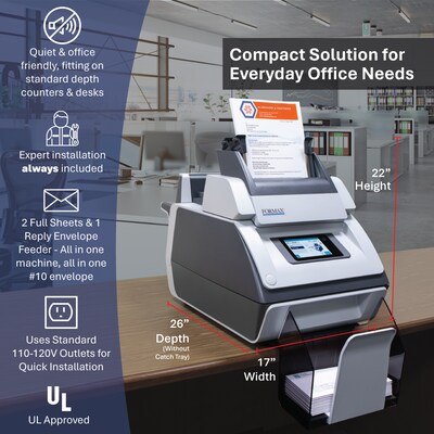 Formax FD 6104 Automatic Paper Folder and Envelope Stuffer, 200 Sheets (FD6104)