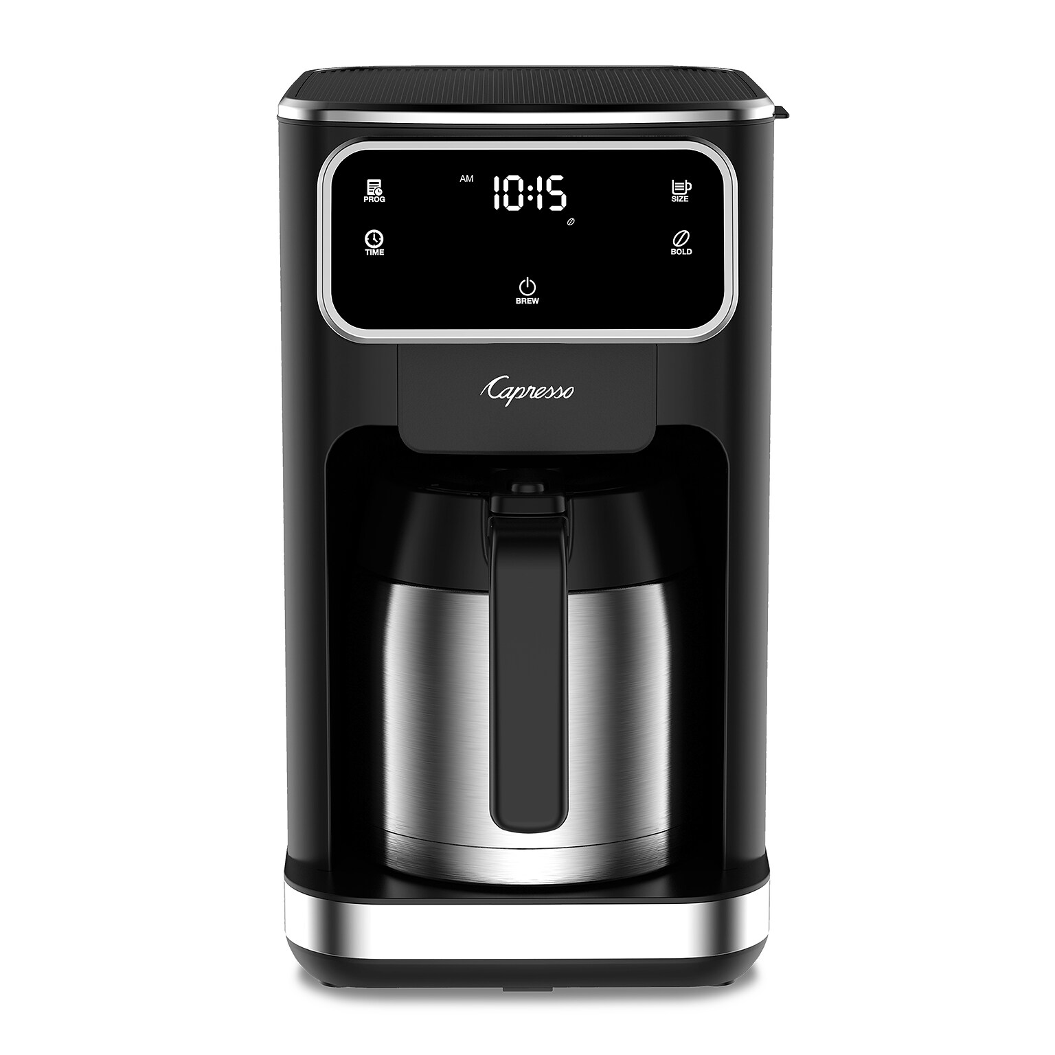 Capresso Touch Screen 10-Cups Automatic Drip Coffee Maker, Black (496.05)