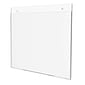 Deflecto Classic Image Wall Mount Sign Holder, 11" x 8.5", Clear Plastic (68301)