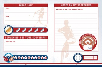 Quarto The Ballpark Bucket List by James Buckley Jr., Guided Journal  6.3" x 8.27", Brown, 176 Pages (9780760380567)