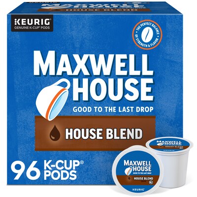 Maxwell House Blend Coffee Keurig® K-Cup® Pods, Medium Roast, 24/Box, 4 Boxes/Carton (353032)