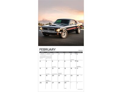 2024 Willow Creek American Muscle Cars 12" x 12" Monthly Wall Calendar (32060)