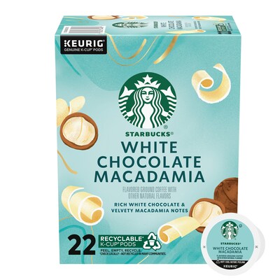 Starbucks White Chocolate Macadamia Coffee Keurig K-Cup Pods, 22/Box (SBK69014)