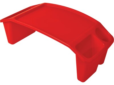 Deflect-O Polypropylene Lap Tray, 8.53 x 23.35 x 12, Red (39502RED)