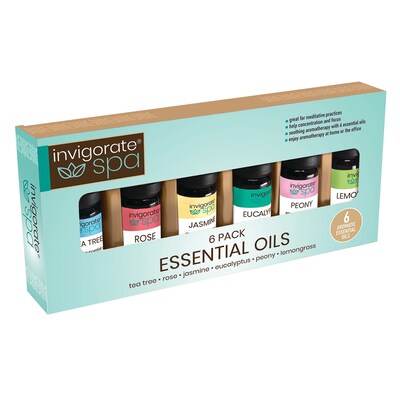 Invigorate Spa 6 Pack Essential Oils