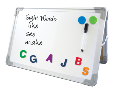 Flipside Large Desktop Easel Set w/ Dry Erase Pen, 2 Magnets (50002)