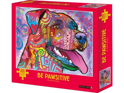 Willow Creek Be Pawsitive 1000-Piece Jigsaw Puzzle (48864)