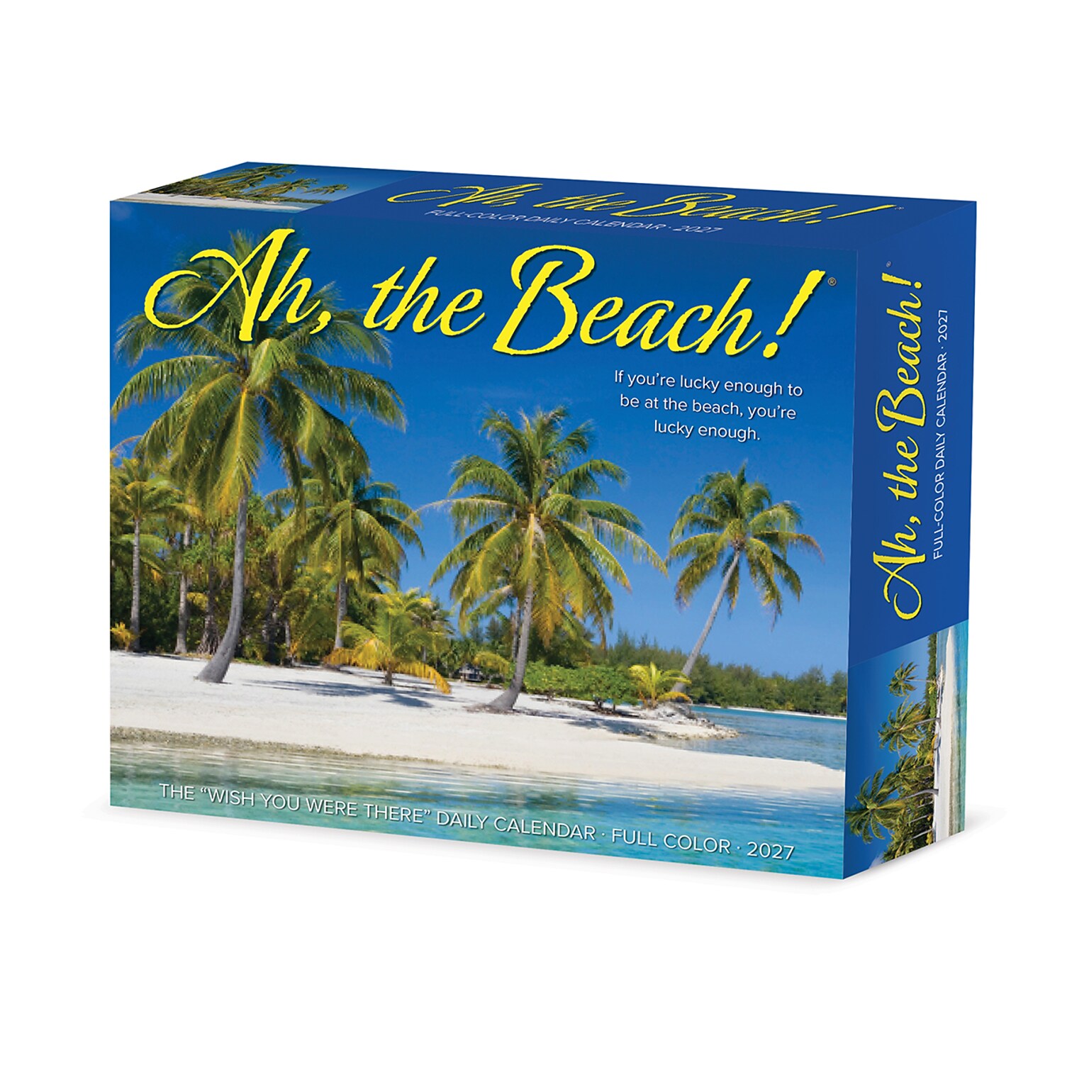 2027 Willow Creek Ah, The Beach! 6.2 x 5.4 Daily Day-to-Day Calendar, Assorted Colors (63194)