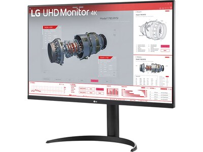LG 32" 4K Ultra HD 100 Hz LCD Monitor, Black (32BR55U-B)