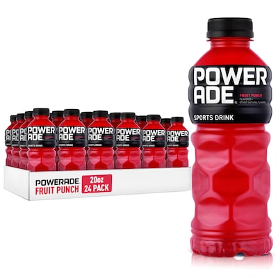 Powerade Fruit Punch Liquid Sports Drink, 20 oz., 24/Carton (00049000003710)