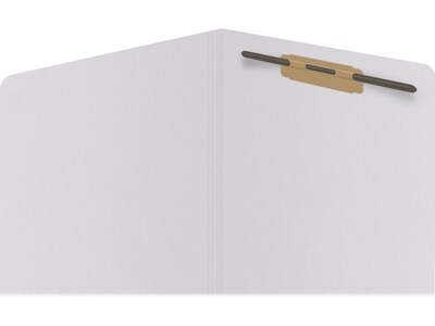 Medical Arts Press Reinforced End Tab File Folder, Straight Cut, Letter-Size, White, 50/Box (S-01601-WHT)
