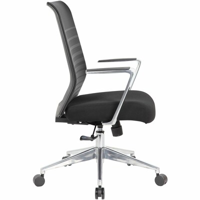 Lorell Horizontal Mesh Ergonomic Fabric Mesh Swivel Executive Chair, Black (LLR00580)
