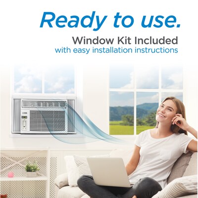 Commercial Cool 115-Volt 8,000 BTU Window Air Conditioner, with Remote, White (CWAM08W6C)
