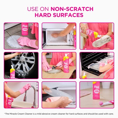 The Pink Stuff The Miracle Cream Cleaner, Rhubarb Scent, 16.9 oz. (23675)