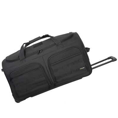 U.S. Army ROMEO 31" Polyester Telescoping Travel Duffel with Wheels, Black (USLROM31BLK)