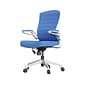RAYNOR GROUP ION Fabric Task Chair, Blue/White (ION-WH-BLU)
