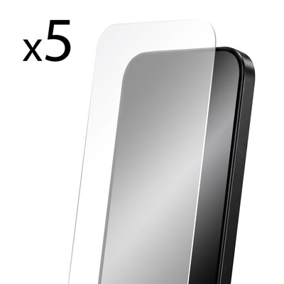 TUFF8 Tempered Glass Screen Protector for iPhone 18 Pro, 5/Pack (KITLIBTGIP1803)