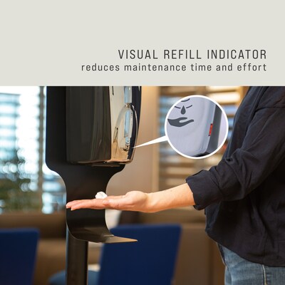 Rubbermaid AutoFoam Automatic Wall Mounted Hand Soap Dispenser, Gray/Silver (FG750411)