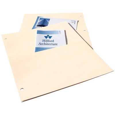 Avery Double Pocket Paper Dividers, Untabbed, Manila, 5 Dividers/Pack (03075)