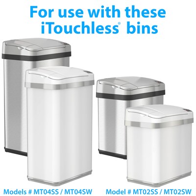 iTouchless Lemon Scent Trash Can Frangrance Cartridge Replacements, 3/Pack