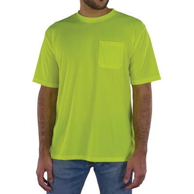 Ergodyne GloWear 8092 High Visibility Short Sleeve T-Shirt, Lime, Large (21794)