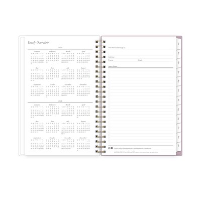 2027 Blue Sky Nevaeh 5" x 8" Calendar Year Weekly & Monthly Standard Planner, Plastic Cover (157908)