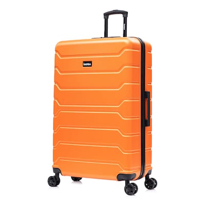 InUSA Trend 34.05 Hardside Suitcase, 4-Wheeled Spinner, TSA Checkpoint Friendly, Orange (IUTRE00XL-ORA)