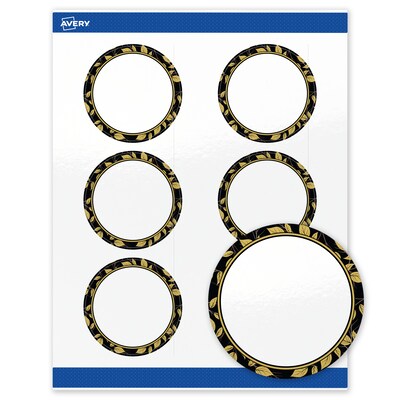 Avery Round Laser/Inkjet Multipurpose Labels, 3, White, 60/Pack (19479370840)