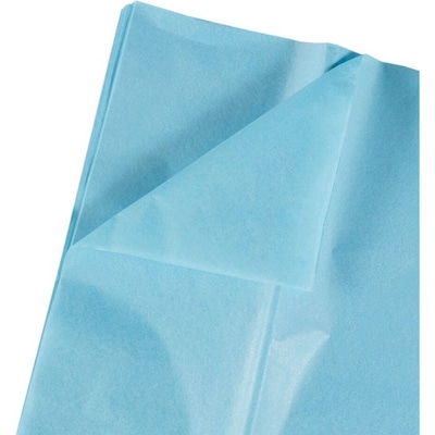 JAM Paper 20" x 26" Tissue Paper, Bright Blue, 20 Sheets/Pack (1152346A)
